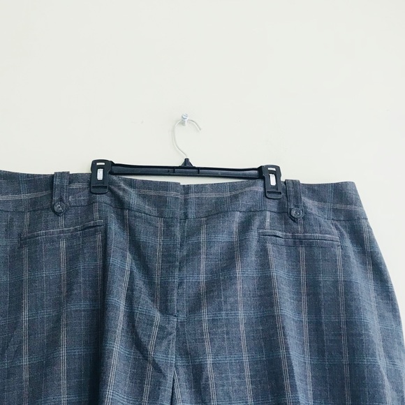 NWT Lane Bryant Brown Plaid Gaucho Capri Sz 28 - Picture 4 of 8